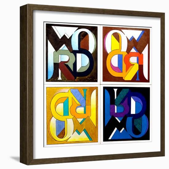 Four Words, Speechless, 2007-Jan Groneberg-Framed Giclee Print