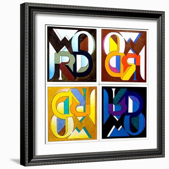 Four Words, Speechless, 2007-Jan Groneberg-Framed Giclee Print