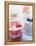 Four Yoghurts with Berries, Cereal and Watermelon-null-Framed Premier Image Canvas