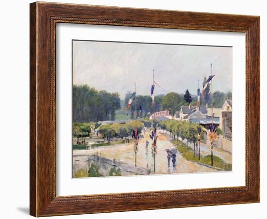 Fourteenth of July at Marly-Le-Roi, 1875-Alfred Sisley-Framed Giclee Print