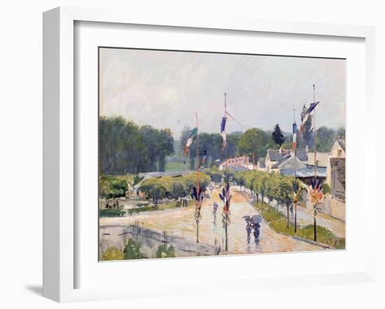 Fourteenth of July at Marly-Le-Roi, 1875-Alfred Sisley-Framed Giclee Print