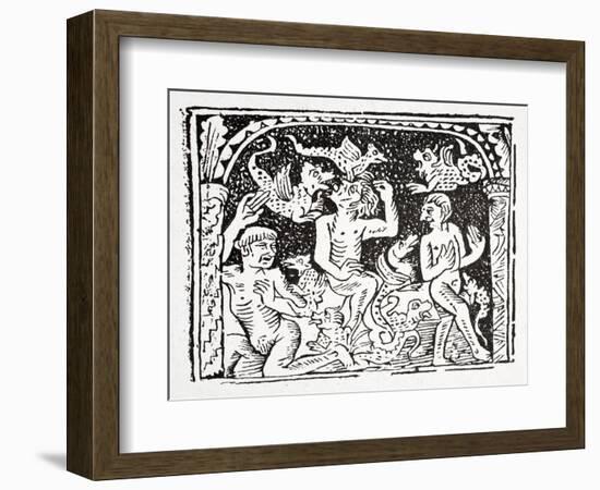 Fourth: Lazarus Describes What He's Seen in Hell - a Horrible Basket Containing Snakes-null-Framed Giclee Print