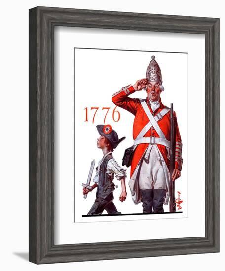 "Fourth of July, 1776,"June 30, 1923-Joseph Christian Leyendecker-Framed Giclee Print