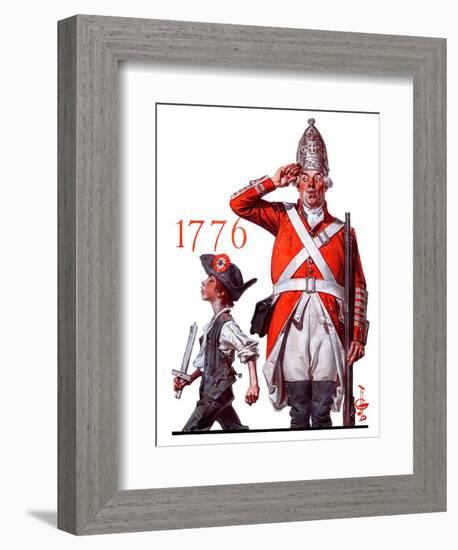 "Fourth of July, 1776,"June 30, 1923-Joseph Christian Leyendecker-Framed Giclee Print