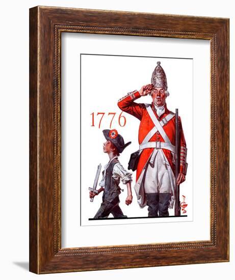 "Fourth of July, 1776,"June 30, 1923-Joseph Christian Leyendecker-Framed Giclee Print