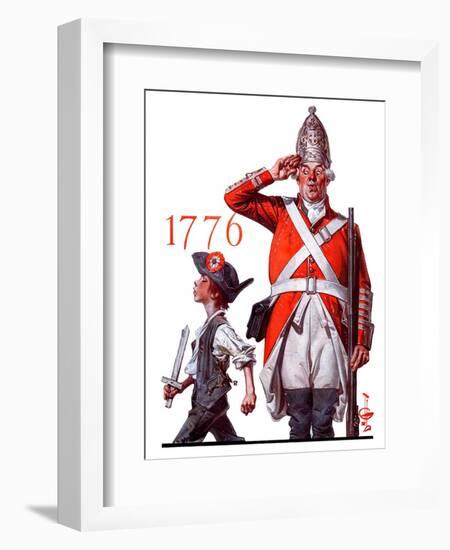 "Fourth of July, 1776,"June 30, 1923-Joseph Christian Leyendecker-Framed Giclee Print