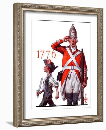 "Fourth of July, 1776,"June 30, 1923-Joseph Christian Leyendecker-Framed Giclee Print