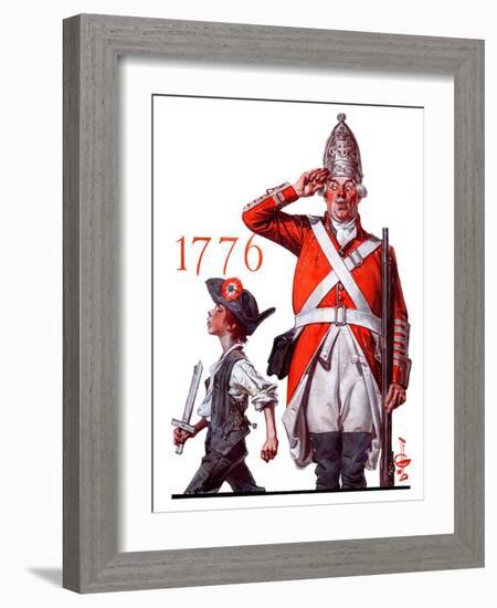 "Fourth of July, 1776,"June 30, 1923-Joseph Christian Leyendecker-Framed Giclee Print