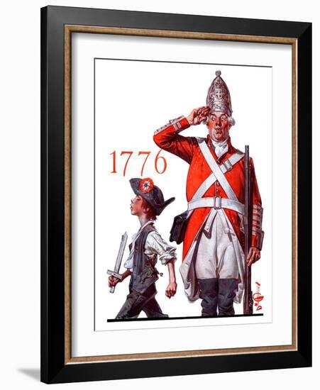 "Fourth of July, 1776,"June 30, 1923-Joseph Christian Leyendecker-Framed Giclee Print