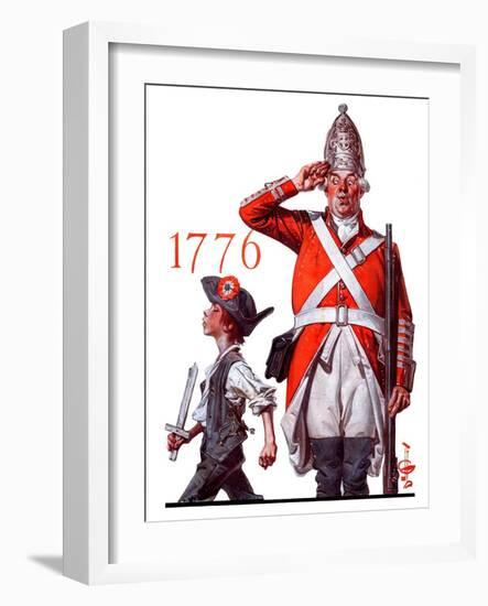 "Fourth of July, 1776,"June 30, 1923-Joseph Christian Leyendecker-Framed Giclee Print