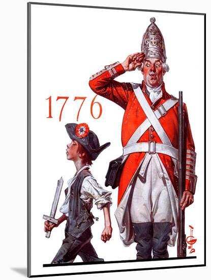 "Fourth of July, 1776,"June 30, 1923-Joseph Christian Leyendecker-Mounted Giclee Print