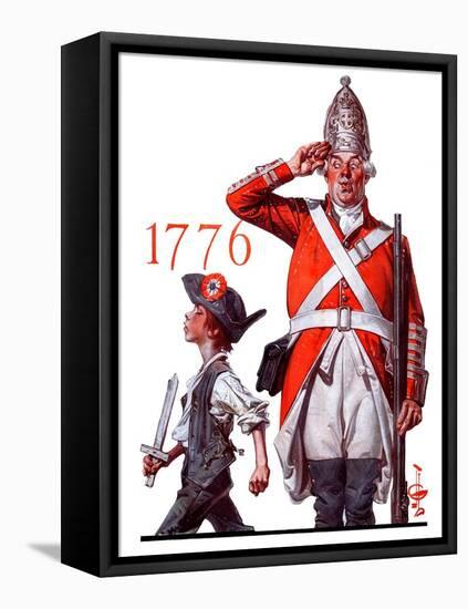 "Fourth of July, 1776,"June 30, 1923-Joseph Christian Leyendecker-Framed Premier Image Canvas