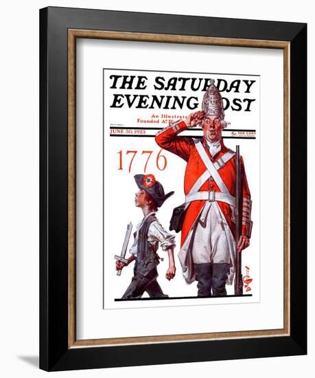 "Fourth of July, 1776," Saturday Evening Post Cover, June 30, 1923-Joseph Christian Leyendecker-Framed Giclee Print