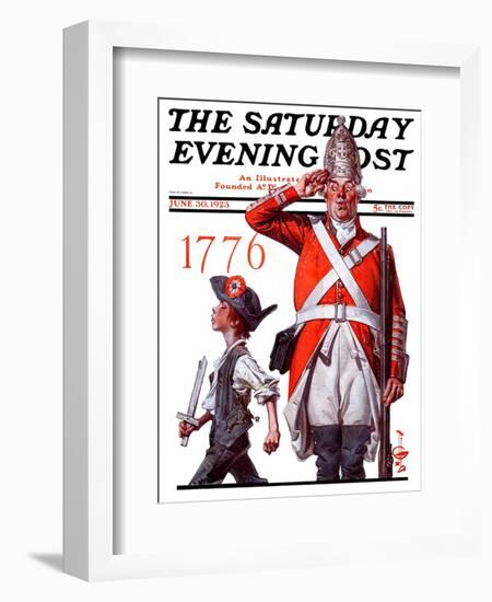 "Fourth of July, 1776," Saturday Evening Post Cover, June 30, 1923-Joseph Christian Leyendecker-Framed Giclee Print