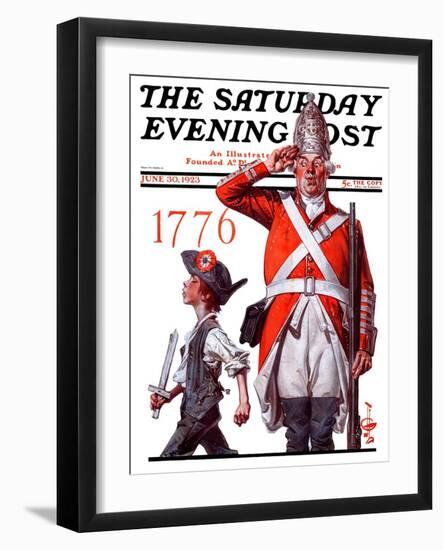 "Fourth of July, 1776," Saturday Evening Post Cover, June 30, 1923-Joseph Christian Leyendecker-Framed Giclee Print