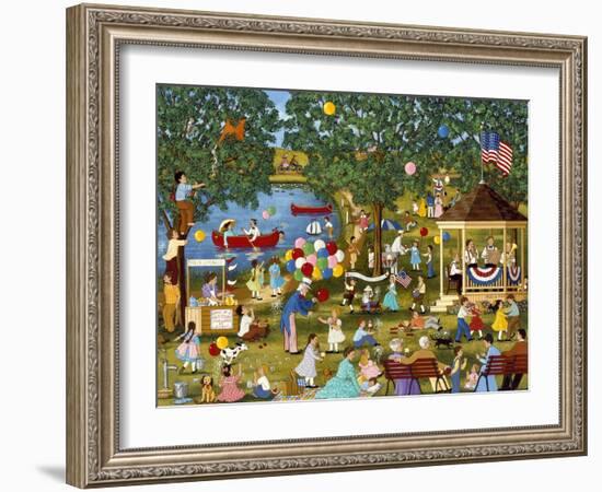 Fourth of July Lake-Sheila Lee-Framed Giclee Print