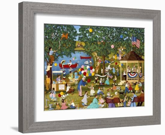 Fourth of July Lake-Sheila Lee-Framed Giclee Print