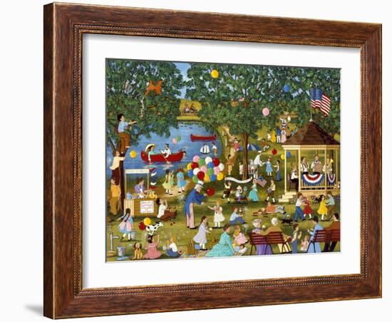 Fourth of July Lake-Sheila Lee-Framed Giclee Print