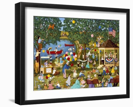 Fourth of July Lake-Sheila Lee-Framed Giclee Print