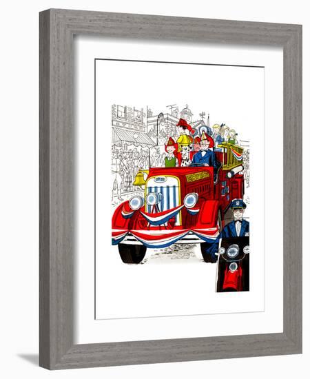 Fourth of July Parade - Jack & Jill-null-Framed Giclee Print