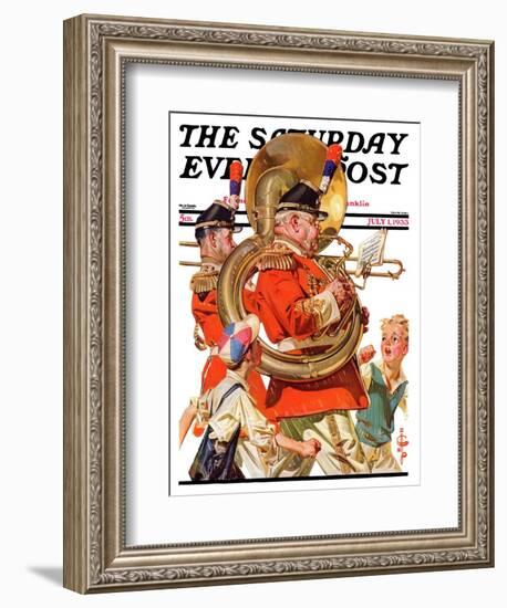 "Fourth of July Parade," Saturday Evening Post Cover, July 1, 1933-Joseph Christian Leyendecker-Framed Giclee Print