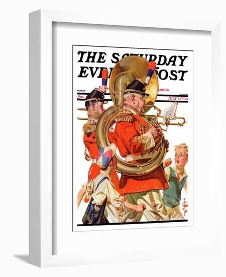 "Fourth of July Parade," Saturday Evening Post Cover, July 1, 1933-Joseph Christian Leyendecker-Framed Giclee Print