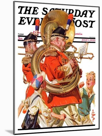 "Fourth of July Parade," Saturday Evening Post Cover, July 1, 1933-Joseph Christian Leyendecker-Mounted Giclee Print