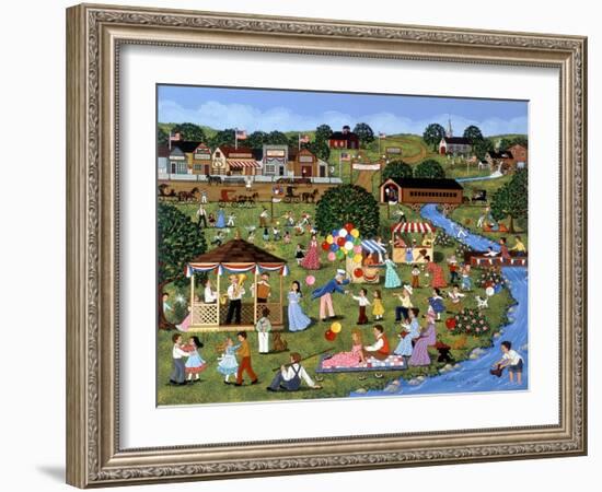 Fourth of July (River)-Sheila Lee-Framed Giclee Print