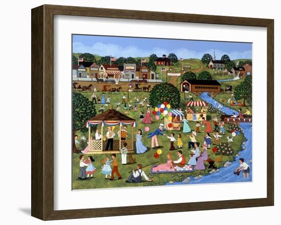 Fourth of July (River)-Sheila Lee-Framed Giclee Print