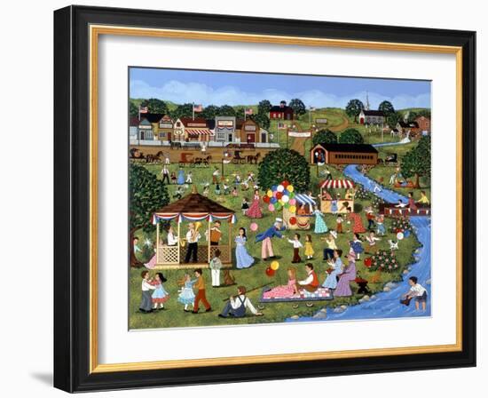 Fourth of July (River)-Sheila Lee-Framed Giclee Print