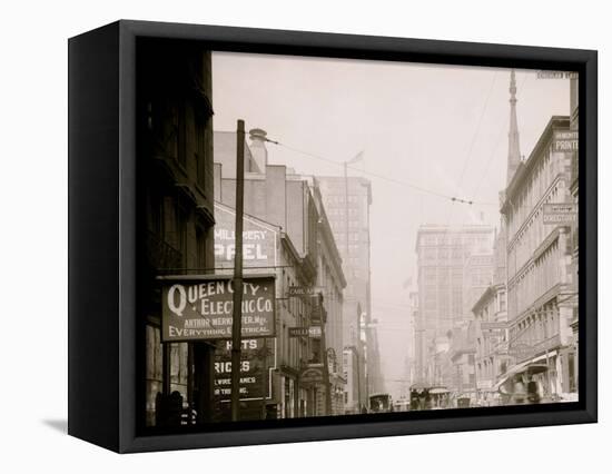 Fourth Street, Cincinnati, Ohio-null-Framed Stretched Canvas