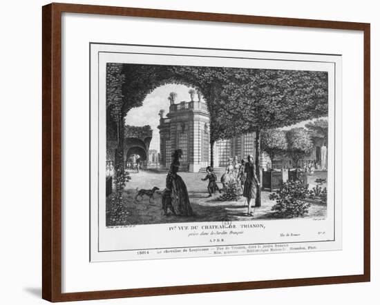 Fourth View of Trianon, Taken in the French Garden, Engraved by Francois Denis Nee (1732-1817)-Louis-Nicolas de Lespinasse-Framed Giclee Print