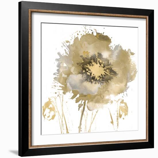 Fower Burst in Gold II-Vanessa Austin-Framed Art Print