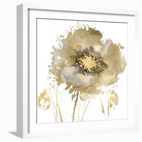 Fower Burst in Gold II-Vanessa Austin-Framed Art Print