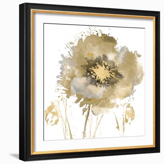 Fower Burst in Gold II-Vanessa Austin-Framed Art Print