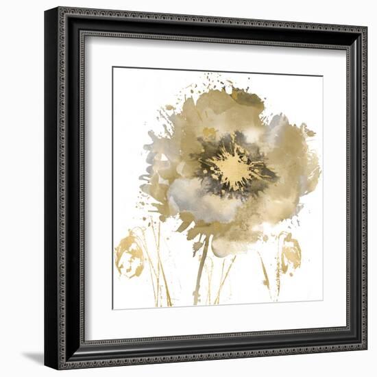 Fower Burst in Gold II-Vanessa Austin-Framed Art Print