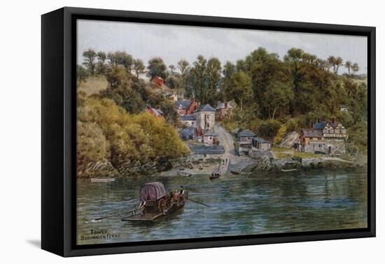 Fowey, Bodinnick Ferry-Alfred Robert Quinton-Framed Premier Image Canvas