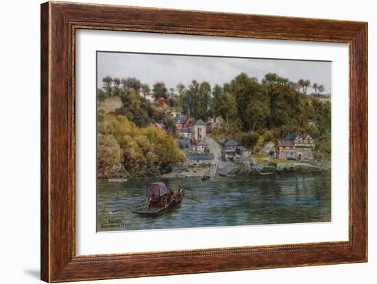 Fowey, Bodinnick Ferry-Alfred Robert Quinton-Framed Giclee Print