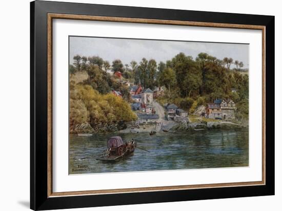 Fowey, Bodinnick Ferry-Alfred Robert Quinton-Framed Giclee Print