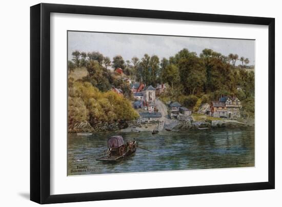 Fowey, Bodinnick Ferry-Alfred Robert Quinton-Framed Giclee Print