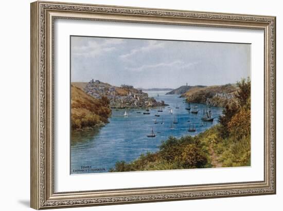 Fowey, Entrance to Harbour-Alfred Robert Quinton-Framed Giclee Print