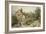 Fowl House Farm, Witley, with Children, a Shepherd and a Flock of Sheep Nearby-Myles Birket Foster-Framed Giclee Print