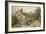 Fowl House Farm, Witley, with Children, a Shepherd and a Flock of Sheep Nearby-Myles Birket Foster-Framed Giclee Print