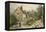 Fowl House Farm, Witley, with Children, a Shepherd and a Flock of Sheep Nearby-Myles Birket Foster-Framed Premier Image Canvas