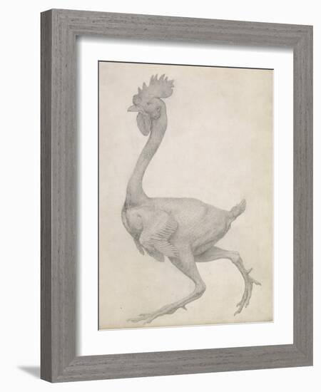 Fowl: Lateral View with Most Feathers Removed-George Stubbs-Framed Giclee Print