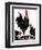 "Fowl Reflections,"October 27, 1923-Paul Bransom-Framed Giclee Print