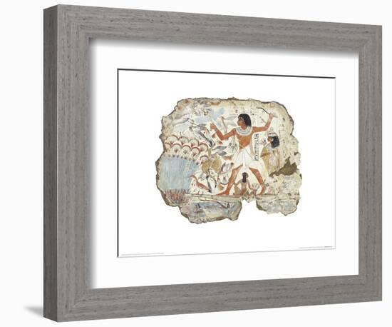 Fowling in the Marshes-null-Framed Art Print