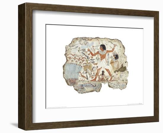 Fowling in the Marshes-null-Framed Art Print