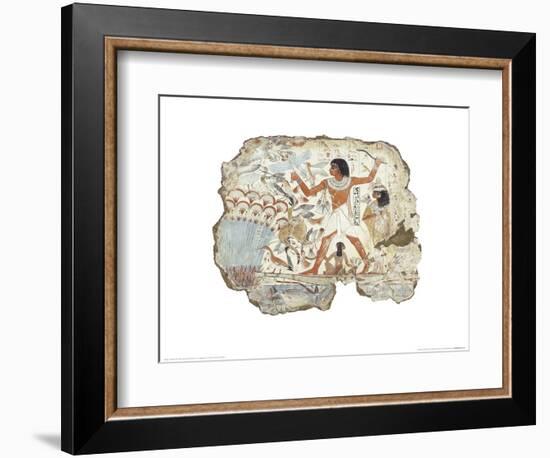 Fowling in the Marshes-null-Framed Art Print