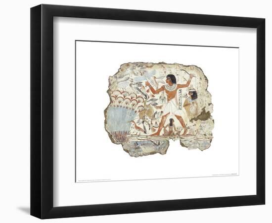 Fowling in the Marshes-null-Framed Art Print